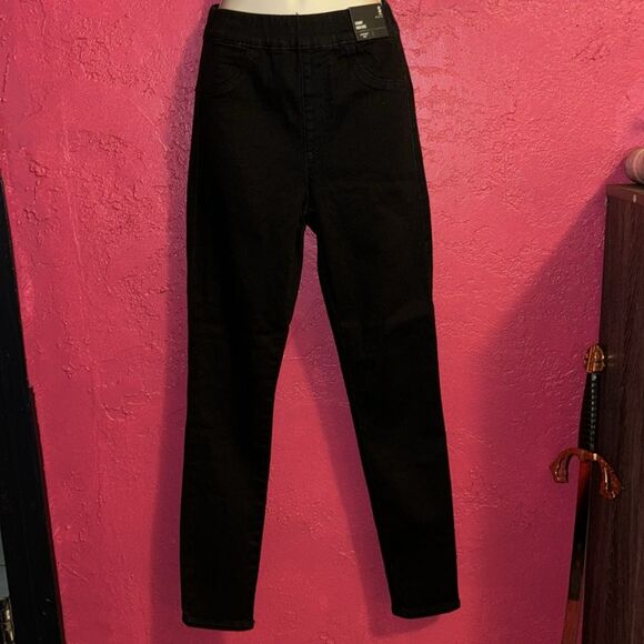 NWT. Express skinny high rise super soft knit black pull on skinny jean. Sz S - Picture 4 of 15
